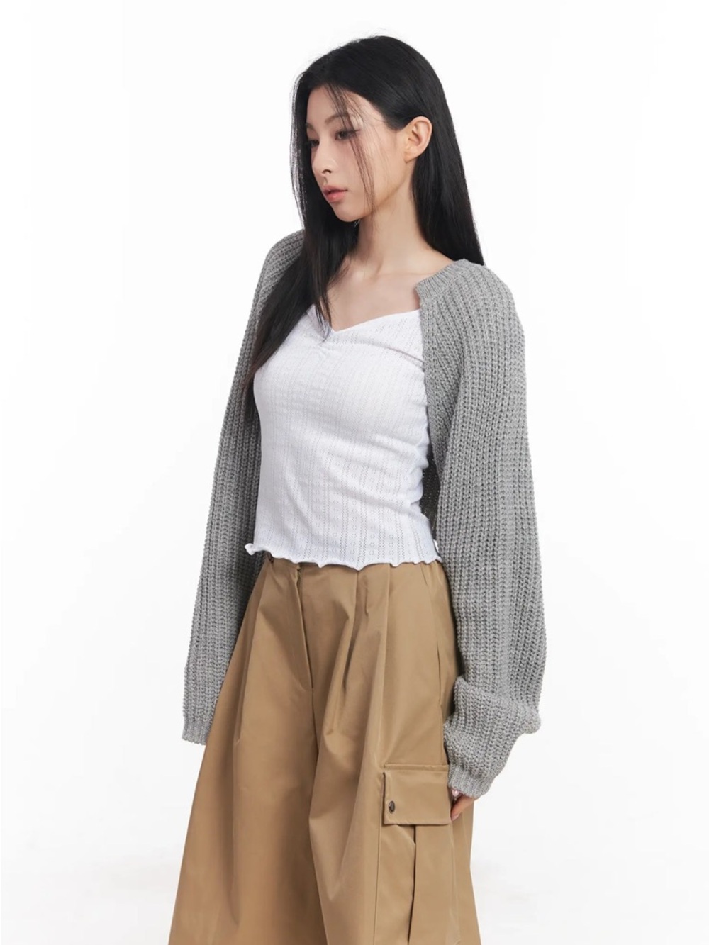 Lewkin Knit Bolero Shrug